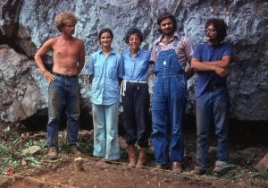 Olga Richard Tony and crew 1975 Aguadulce Rockshelter
